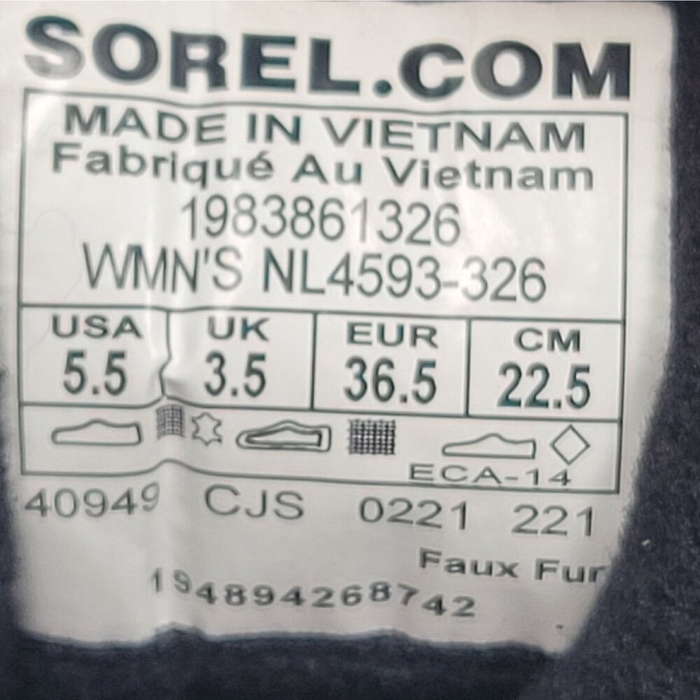 Sorel Kinetic Rnegd Women's Olive Black Waterproof Shoes NL4593-326 US Size 5.5 - Picture 10 of 10